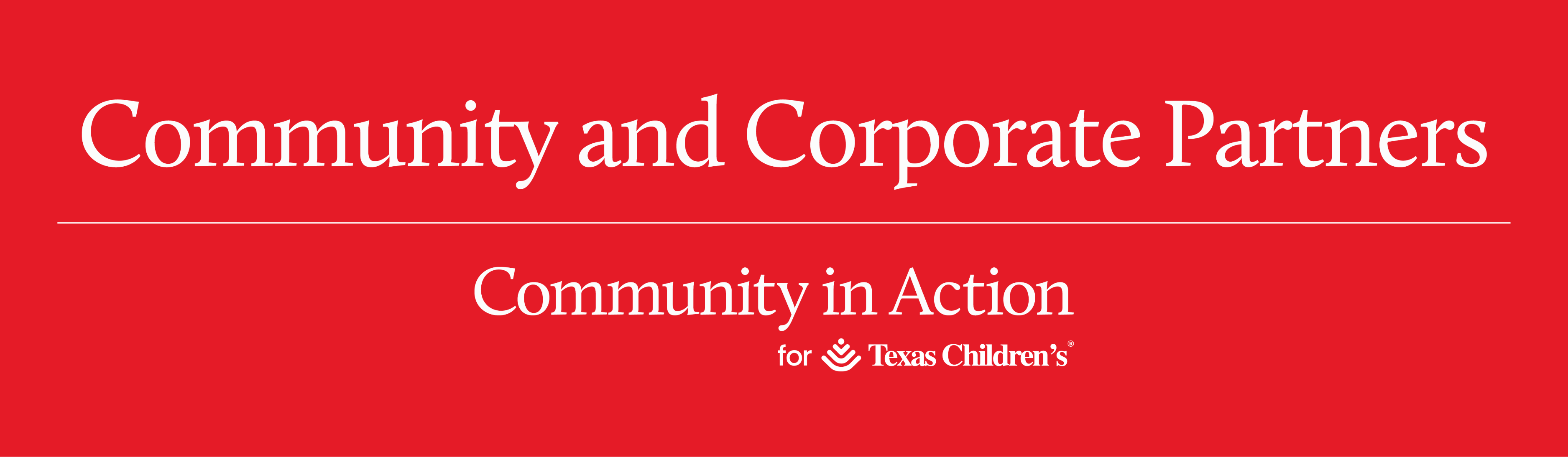 Community in Action logo with TCH logo beneath